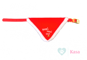 Trixie Halsband Zakdoek HO-HO-HO Rood/Wit