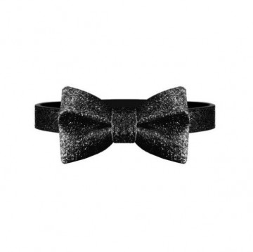 Milk & Pepper Bow Tie Stardust Black Collar