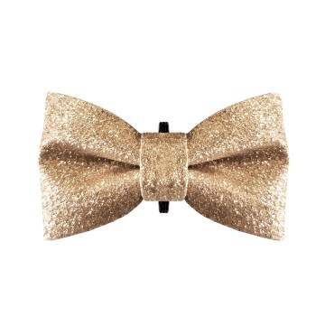 Milk & Pepper Bow Tie Stardust Gold