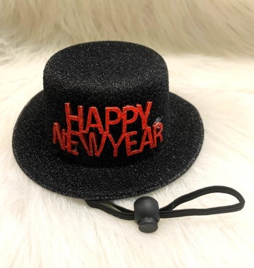 Croci Hoed Happy New Year Glitter