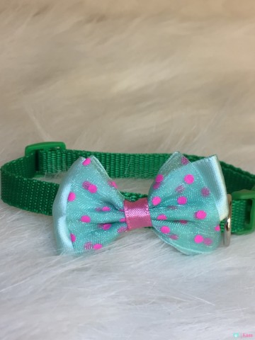 Halsband Puppy Dots Green 1
