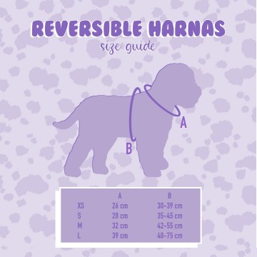 Barx Reversible Harnas Leopard Maten