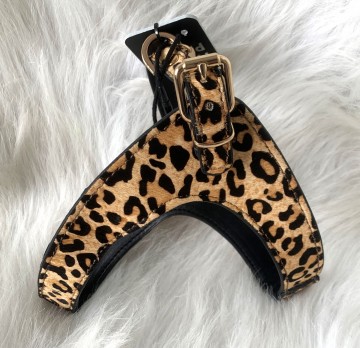 Milk and Pepper Leopard Leren Harnas