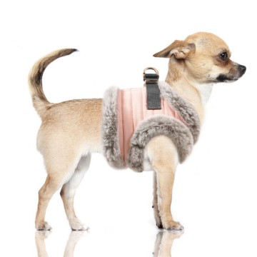 Milk & Pepper Hondentuig Zora Pink Hond Zijkant