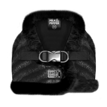 Milk & Pepper Hondentuig Inga Fur Black