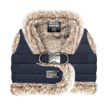 Milk & Pepper Hondentuig Yuri Marine Fur Beige