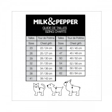 Milk & Pepper Hondentuig Maat