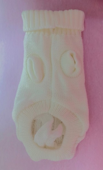 Kabeltrui Off-White Achterkant