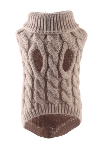 Knitted Sweater Beige Back