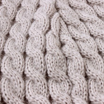 Knitted Beige Stof