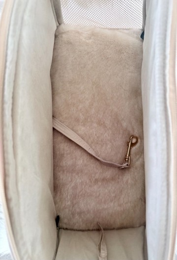 Milk & Pepper Hondentas Kamila Binnenzijde Kussen Veiligheidshaakjeaakje