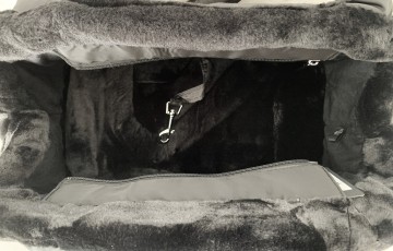 Milk & Pepper Hondentas Nanouk Black Binnenkant