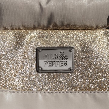 Milk & Pepper Hondentas Capsule Gold Stof