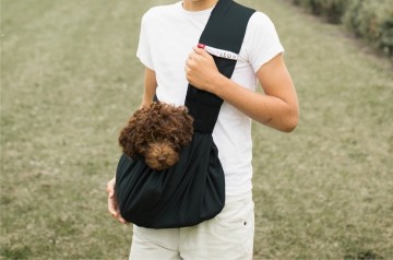 4LazyLegs Draagzak Basic Black Dog Carrier