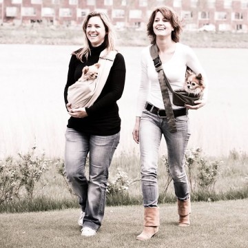 4LazyLegs Draagzak Canvas Roze Dog Carrier