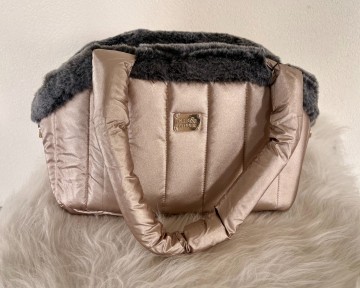 Milk & Pepper Hondentas Nanouk Rose Hengsels