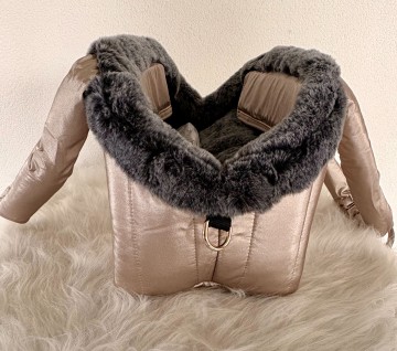 Milk & Pepper Hondentas Nanouk Rose Zijkant