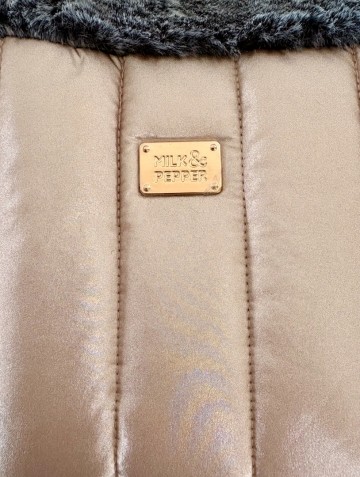 Milk & Pepper Hondentas Nanouk Rose Stof Buitenkant