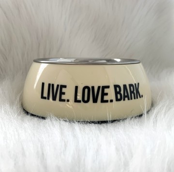 51DN Dinner Bowl Single Live Love Bark