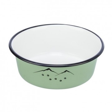 Trixie Voer-Drinkbak Emaille Groen Achterkant